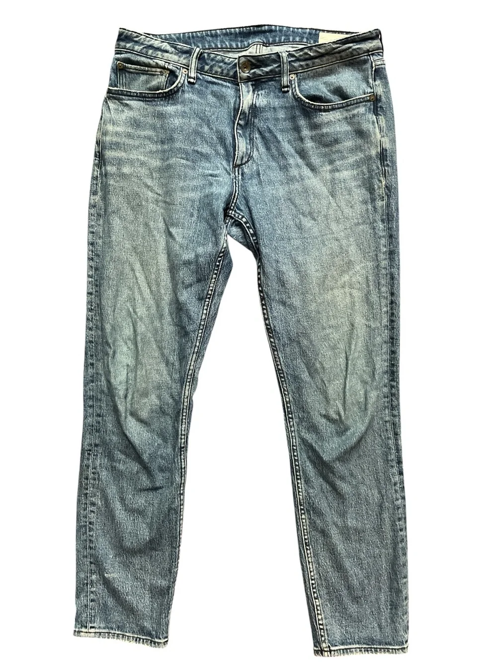 Rag & Bone Slim Athletic Jeans Mens 34x31 Brent Wash Dark Wash Denim